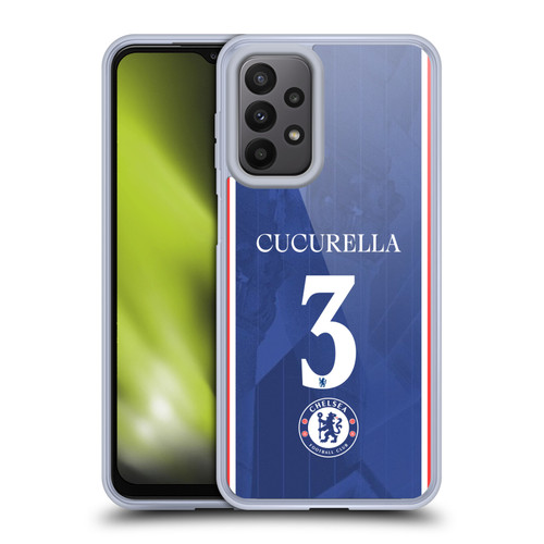 Chelsea Football Club 2025/26 Players Home Kit 1st Group Marc Cucurella Soft Gel Case for Samsung Galaxy A23 / 5G (2022)