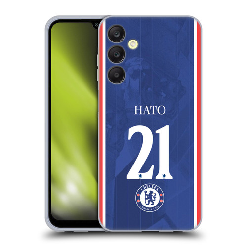 Chelsea Football Club 2025/26 Players Home Kit 1st Group Jorrel Hato Soft Gel Case for Samsung Galaxy A25 5G