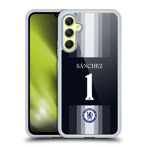 Chelsea Football Club 2025/26 Players Home Kit 1st Group Robert Sánchez Soft Gel Case for Samsung Galaxy A34 5G Chelsea Football Club 2025/26 Players Home Kit 1st Group Robert Sánchez Soft Gel Case for Samsung Galaxy A34 5G