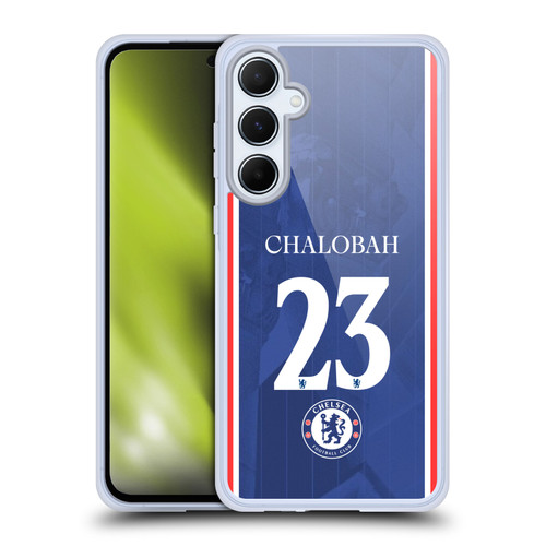 Chelsea Football Club 2025/26 Players Home Kit 1st Group Trevoh Chalobah Soft Gel Case for Samsung Galaxy A55 5G