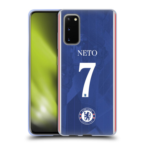 Chelsea Football Club 2025/26 Players Home Kit 1st Group Pedro Neto Soft Gel Case for Samsung Galaxy S20 / S20 5G