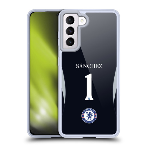 Chelsea Football Club 2025/26 Players Home Kit 1st Group Robert Sánchez Soft Gel Case for Samsung Galaxy S21 5G Chelsea Football Club 2025/26 Players Home Kit 1st Group Robert Sánchez Soft Gel Case for Samsung Galaxy S21 5G