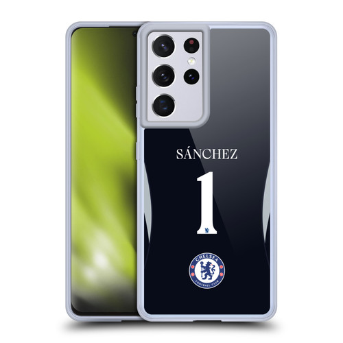 Chelsea Football Club 2025/26 Players Home Kit 1st Group Robert Sánchez Soft Gel Case for Samsung Galaxy S21 Ultra 5G Chelsea Football Club 2025/26 Players Home Kit 1st Group Robert Sánchez Soft Gel Case for Samsung Galaxy S21 Ultra 5G