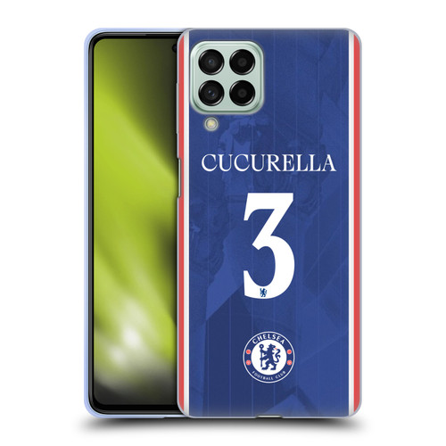 Chelsea Football Club 2025/26 Players Home Kit 1st Group Marc Cucurella Soft Gel Case for Samsung Galaxy M53 (2022)