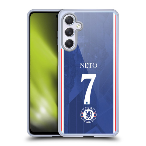 Chelsea Football Club 2025/26 Players Home Kit 1st Group Pedro Neto Soft Gel Case for Samsung Galaxy M54 5G