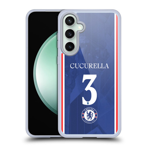 Chelsea Football Club 2025/26 Players Home Kit 1st Group Marc Cucurella Soft Gel Case for Samsung Galaxy S23 FE 5G Chelsea Football Club 2025/26 Players Home Kit 1st Group Marc Cucurella Soft Gel Case for Samsung Galaxy S23 FE 5G