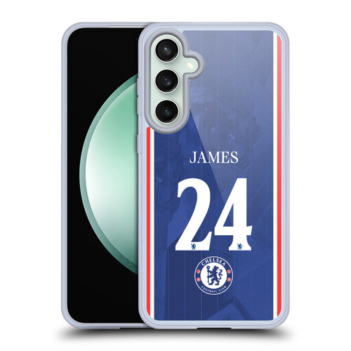 Chelsea Football Club 2025/26 Players Home Kit 1st Group Reece James Soft Gel Case for Samsung Galaxy S23 FE 5G