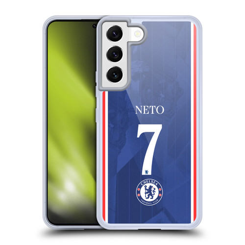 Chelsea Football Club 2025/26 Players Home Kit 1st Group Pedro Neto Soft Gel Case for Samsung Galaxy S22 5G