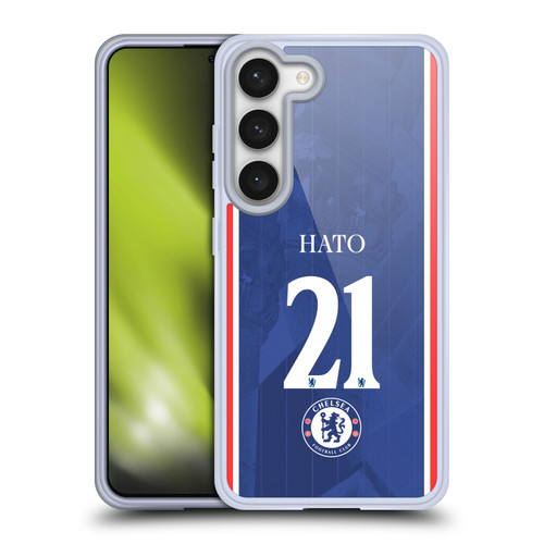Chelsea Football Club 2025/26 Players Home Kit 1st Group Jorrel Hato Soft Gel Case for Samsung Galaxy S23 5G