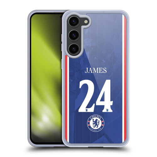Chelsea Football Club 2025/26 Players Home Kit 1st Group Reece James Soft Gel Case for Samsung Galaxy S23+ 5G