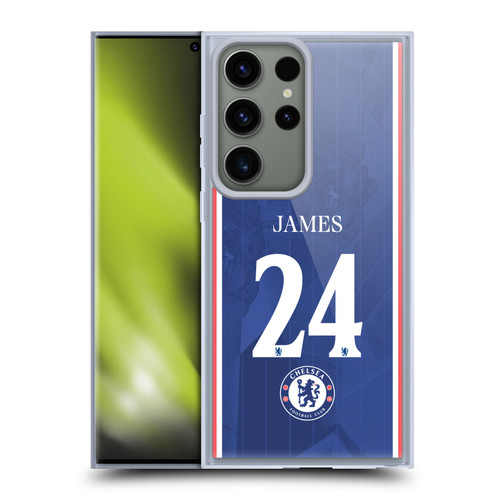 Chelsea Football Club 2025/26 Players Home Kit 1st Group Reece James Soft Gel Case for Samsung Galaxy S23 Ultra 5G