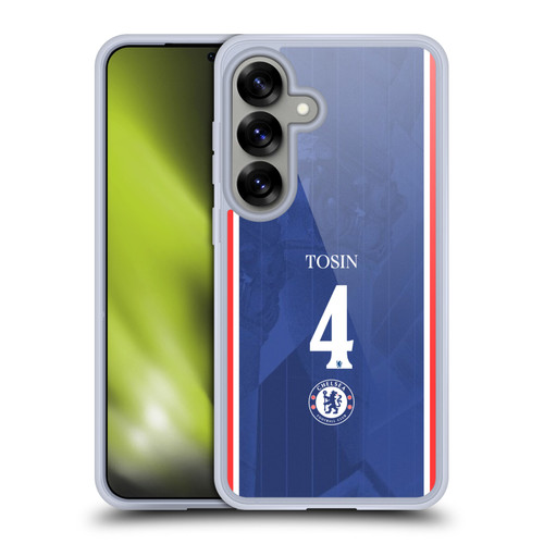 Chelsea Football Club 2025/26 Players Home Kit 1st Group Tosin Adarabioyo Soft Gel Case for Samsung Galaxy S25