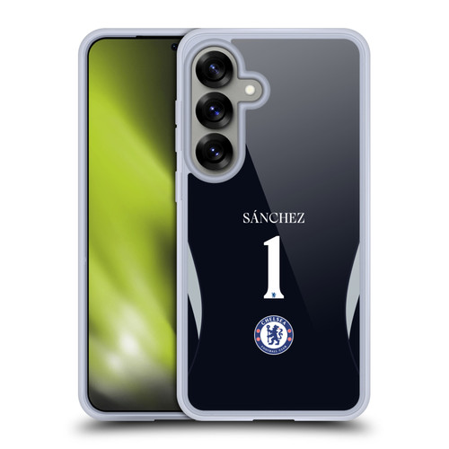 Chelsea Football Club 2025/26 Players Home Kit 1st Group Robert Sánchez Soft Gel Case for Samsung Galaxy S25