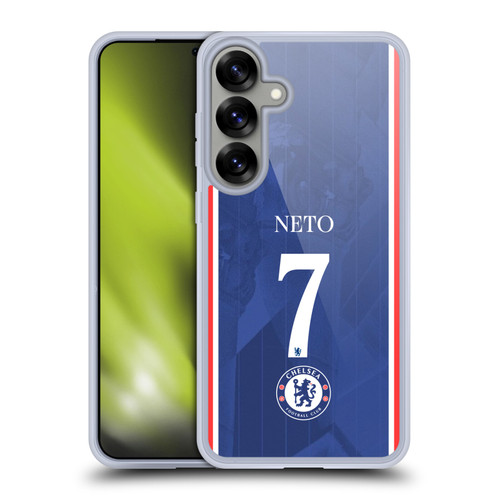 Chelsea Football Club 2025/26 Players Home Kit 1st Group Pedro Neto Soft Gel Case for Samsung Galaxy S25+