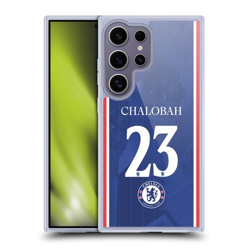 Chelsea Football Club 2025/26 Players Home Kit 1st Group Trevoh Chalobah Soft Gel Case for Samsung Galaxy S25 Ultra