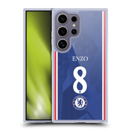 Chelsea Football Club 2025/26 Players Home Kit 1st Group Enzo Fernández Soft Gel Case for Samsung Galaxy S25 Ultra