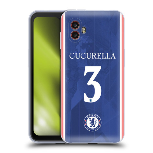 Chelsea Football Club 2025/26 Players Home Kit 1st Group Marc Cucurella Soft Gel Case for Samsung Galaxy Xcover6 Pro/Pro2