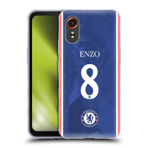 Chelsea Football Club 2025/26 Players Home Kit 1st Group Enzo Fernández Soft Gel Case for Samsung Galaxy Xcover7 5G