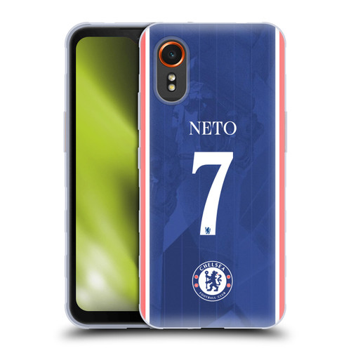 Chelsea Football Club 2025/26 Players Home Kit 1st Group Pedro Neto Soft Gel Case for Samsung Galaxy Xcover7 5G