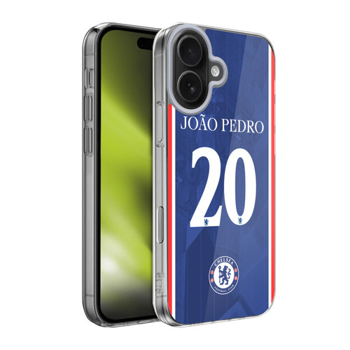 Chelsea Football Club 2025/26 Players Home Kit 2nd Group João Pedro Soft Gel Case for Apple iPhone 17