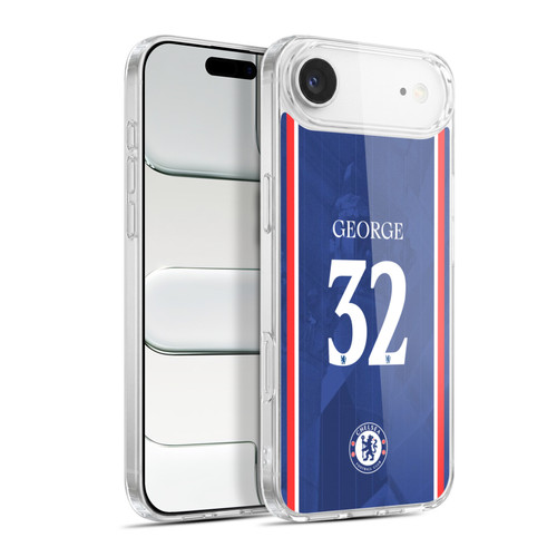 Chelsea Football Club 2025/26 Players Home Kit 2nd Group Tyrique George Soft Gel Case for Apple iPhone 17 Air