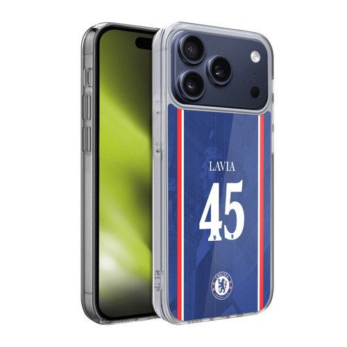 Chelsea Football Club 2025/26 Players Home Kit 2nd Group Roméo Lavia Soft Gel Case for Apple iPhone 17 Pro