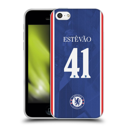 Chelsea Football Club 2025/26 Players Home Kit 2nd Group Estêvão Willian Soft Gel Case for Apple iPhone 5c