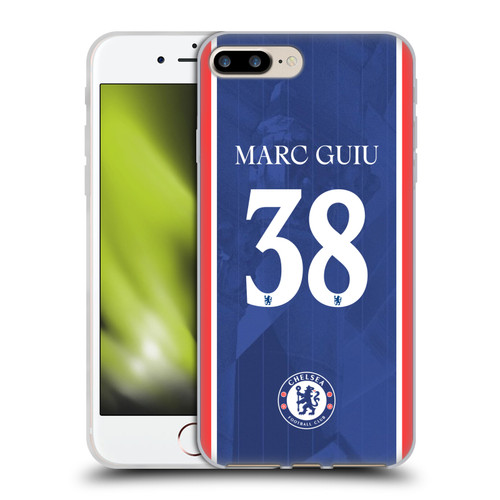 Chelsea Football Club 2025/26 Players Home Kit 2nd Group Marc Guiu Soft Gel Case for Apple iPhone 7 Plus / iPhone 8 Plus