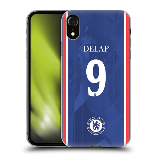 Chelsea Football Club 2025/26 Players Home Kit 2nd Group Liam Delap Soft Gel Case for Apple iPhone XR