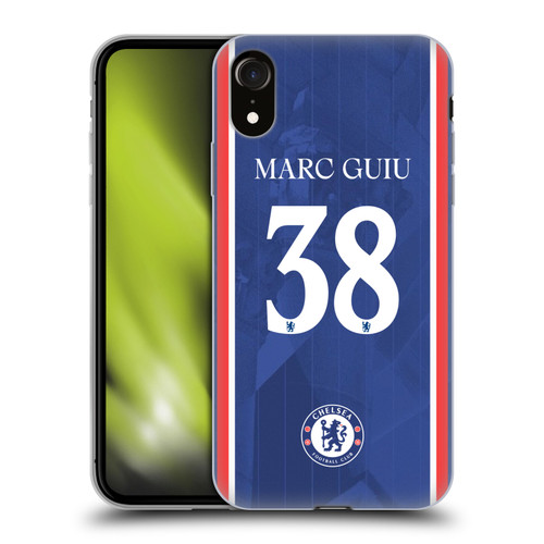 Chelsea Football Club 2025/26 Players Home Kit 2nd Group Marc Guiu Soft Gel Case for Apple iPhone XR