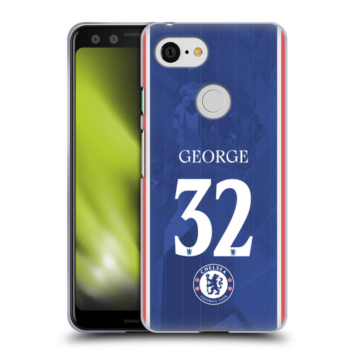 Chelsea Football Club 2025/26 Players Home Kit 2nd Group Tyrique George Soft Gel Case for Google Pixel 3