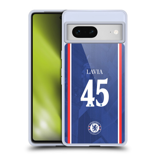 Chelsea Football Club 2025/26 Players Home Kit 2nd Group Roméo Lavia Soft Gel Case for Google Pixel 7