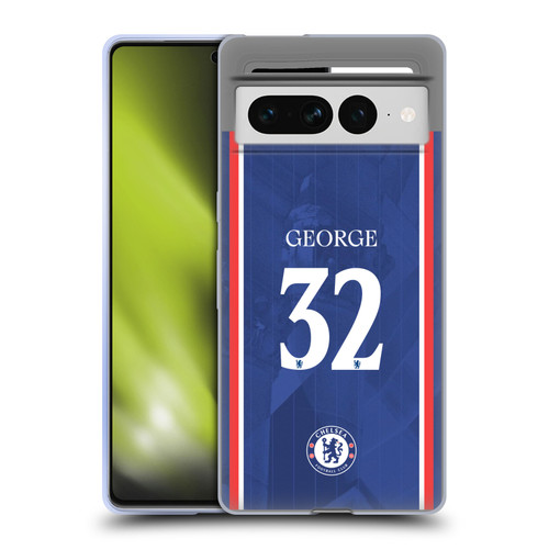 Chelsea Football Club 2025/26 Players Home Kit 2nd Group Tyrique George Soft Gel Case for Google Pixel 7 Pro
