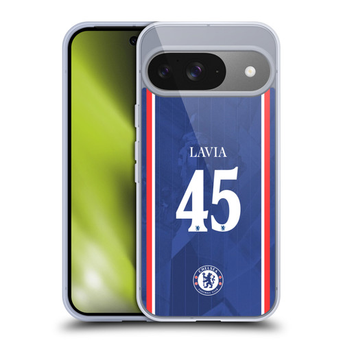 Chelsea Football Club 2025/26 Players Home Kit 2nd Group Roméo Lavia Soft Gel Case for Google Pixel 9 / Pixel 9 Pro