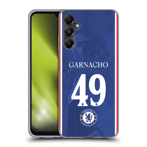 Chelsea Football Club 2025/26 Players Home Kit 2nd Group Alejandro Garnacho Soft Gel Case for Samsung Galaxy A05s