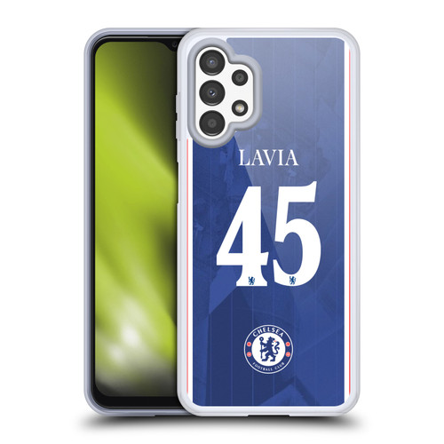 Chelsea Football Club 2025/26 Players Home Kit 2nd Group Roméo Lavia Soft Gel Case for Samsung Galaxy A13 (2022)