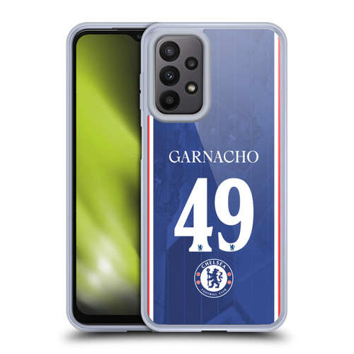 Chelsea Football Club 2025/26 Players Home Kit 2nd Group Alejandro Garnacho Soft Gel Case for Samsung Galaxy A23 / 5G (2022)