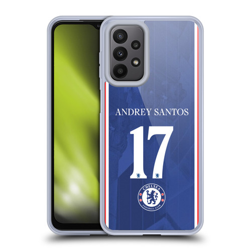 Chelsea Football Club 2025/26 Players Home Kit 2nd Group Andrey Santos Soft Gel Case for Samsung Galaxy A23 / 5G (2022)