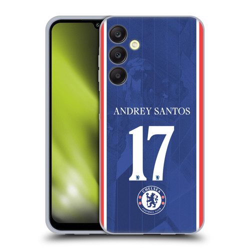 Chelsea Football Club 2025/26 Players Home Kit 2nd Group Andrey Santos Soft Gel Case for Samsung Galaxy A25 5G