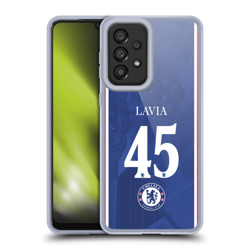 Chelsea Football Club 2025/26 Players Home Kit 2nd Group Roméo Lavia Soft Gel Case for Samsung Galaxy A33 5G (2022)