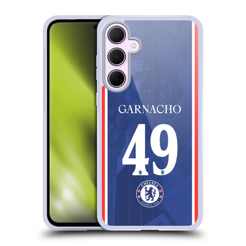 Chelsea Football Club 2025/26 Players Home Kit 2nd Group Alejandro Garnacho Soft Gel Case for Samsung Galaxy A35 5G