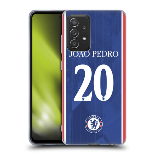 Chelsea Football Club 2025/26 Players Home Kit 2nd Group João Pedro Soft Gel Case for Samsung Galaxy A52 / A52s / 5G (2021)