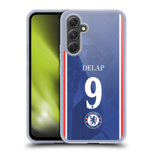 Chelsea Football Club 2025/26 Players Home Kit 2nd Group Liam Delap Soft Gel Case for Samsung Galaxy A54 5G
