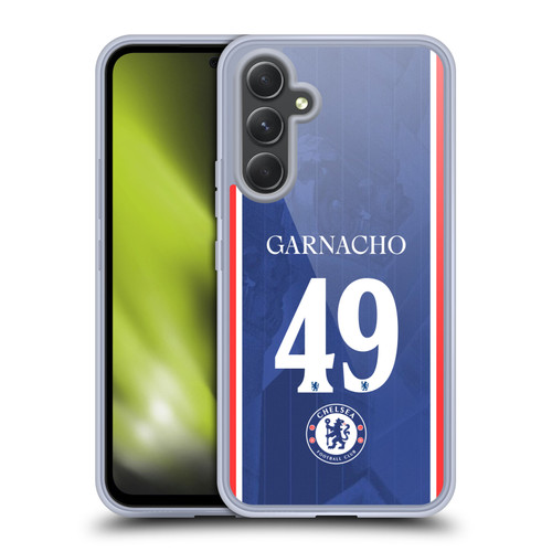 Chelsea Football Club 2025/26 Players Home Kit 2nd Group Alejandro Garnacho Soft Gel Case for Samsung Galaxy A54 5G