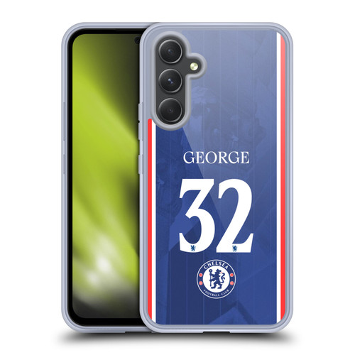 Chelsea Football Club 2025/26 Players Home Kit 2nd Group Tyrique George Soft Gel Case for Samsung Galaxy A54 5G