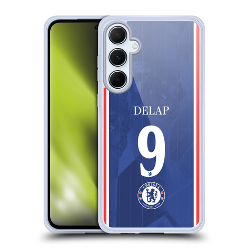 Chelsea Football Club 2025/26 Players Home Kit 2nd Group Liam Delap Soft Gel Case for Samsung Galaxy A55 5G