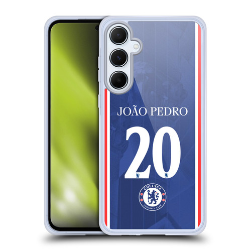 Chelsea Football Club 2025/26 Players Home Kit 2nd Group João Pedro Soft Gel Case for Samsung Galaxy A55 5G