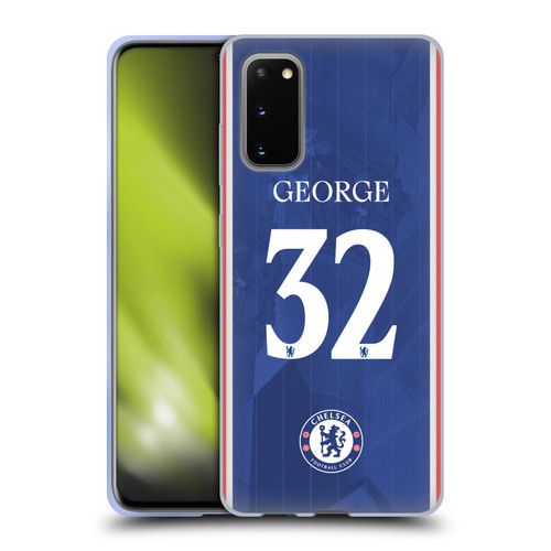Chelsea Football Club 2025/26 Players Home Kit 2nd Group Tyrique George Soft Gel Case for Samsung Galaxy S20 / S20 5G