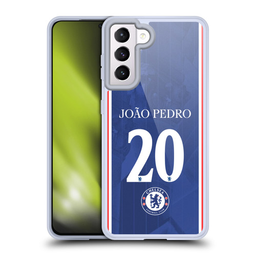 Chelsea Football Club 2025/26 Players Home Kit 2nd Group João Pedro Soft Gel Case for Samsung Galaxy S21 5G