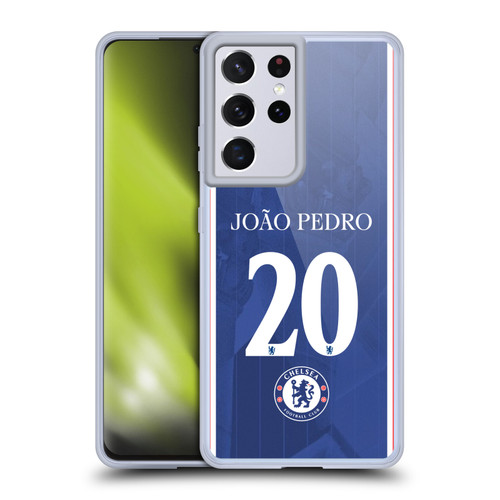 Chelsea Football Club 2025/26 Players Home Kit 2nd Group João Pedro Soft Gel Case for Samsung Galaxy S21 Ultra 5G
